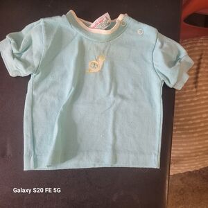 Healthtex Light Blue Snail Tee 6m